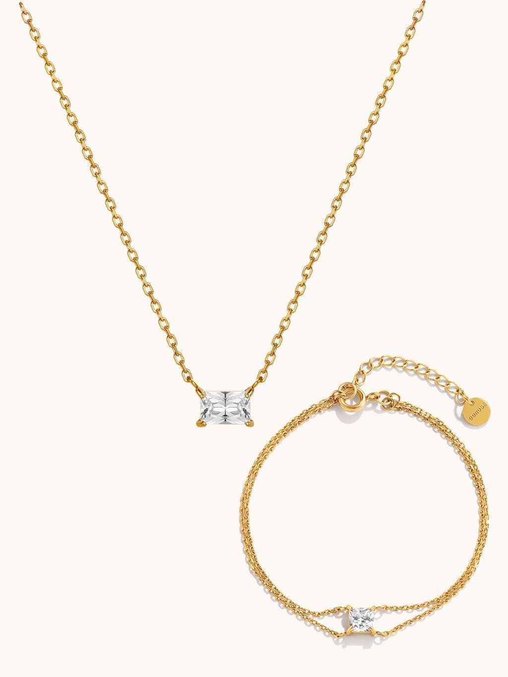 Desire Kette & Armband Schmuck Set - Dorose | Wasserfester Schmuck