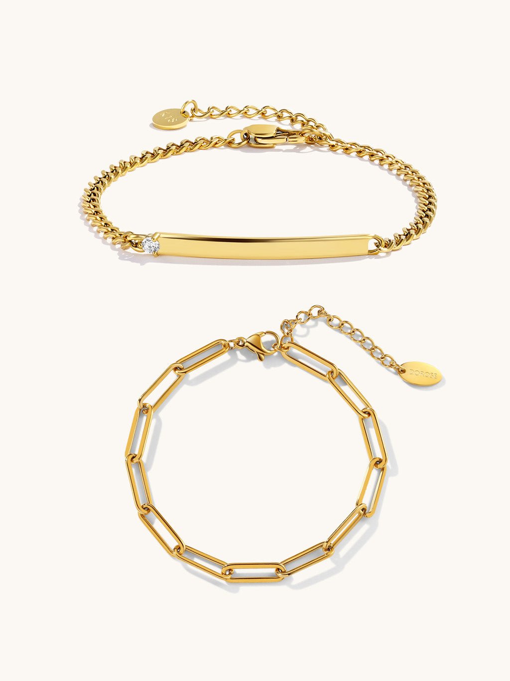 Determined Armband Bezauberndes Glieder Armband Schmuck Set - Dorose | Wasserfester Schmuck