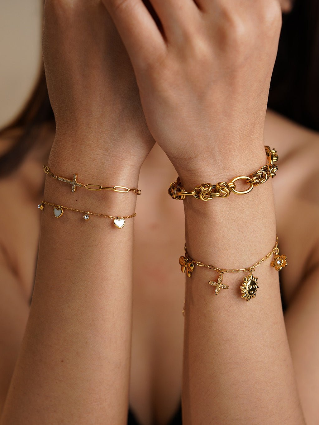 Dickes Armband Gold - Dorose | Wasserresistent, kein Verfärben