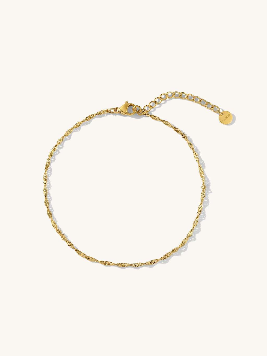 Dna Fußkette Gold - Dorose | Wasserfester Schmuck, 18K vergoldet