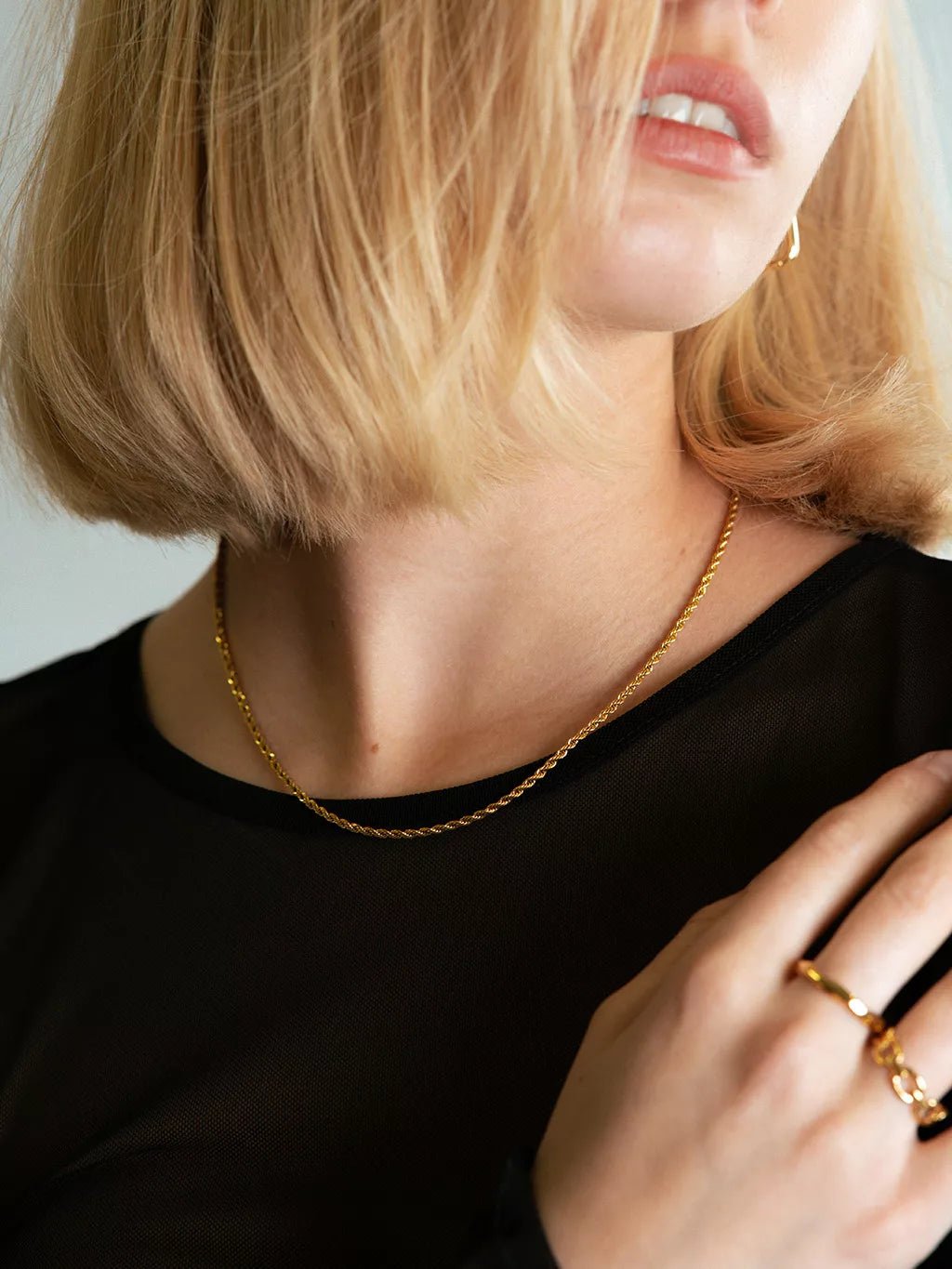Dna Kette & Dna Armband Schmuck Set - Dorose | Wasserfester Schmuck, 18K vergoldet