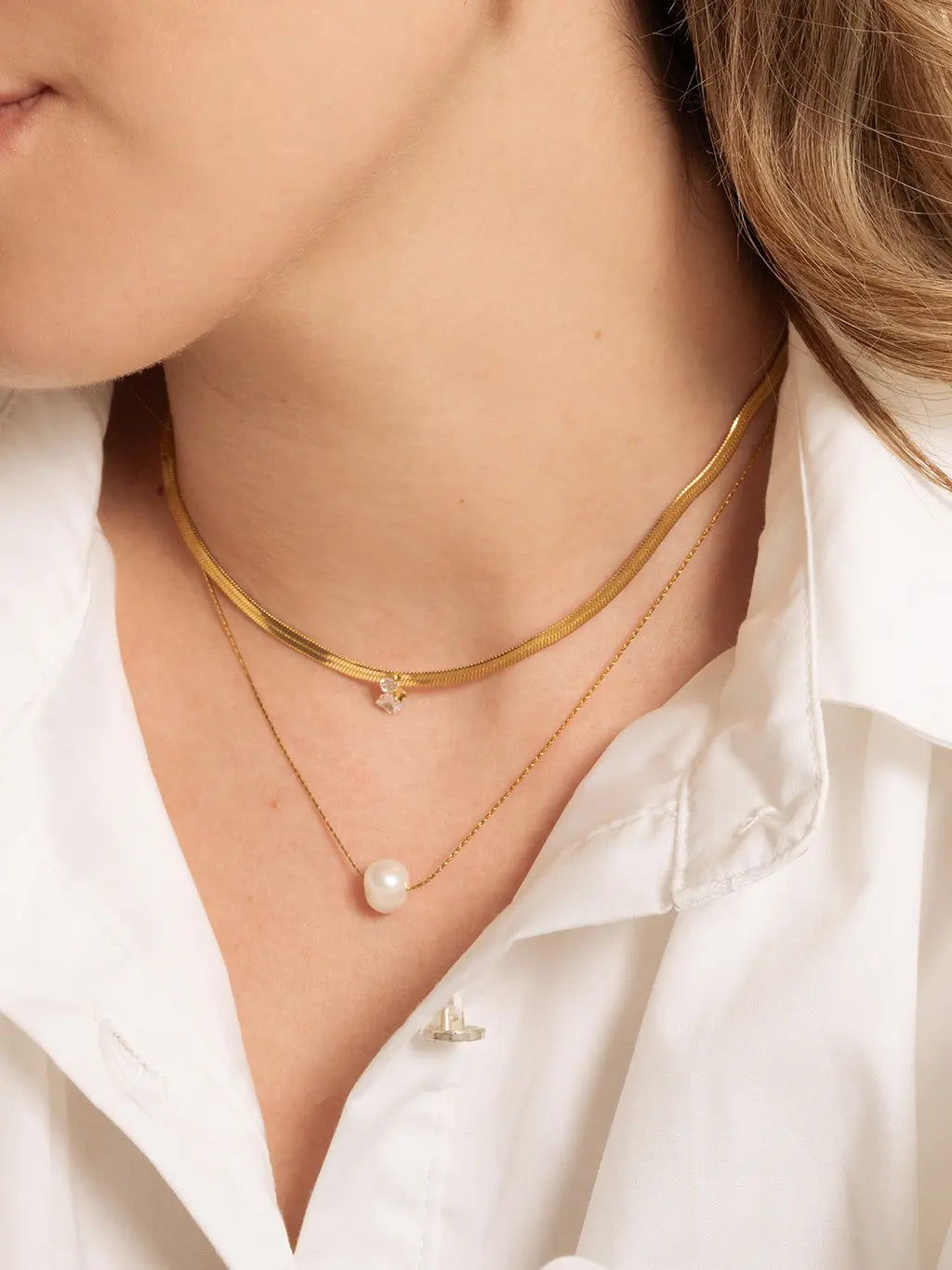 One Pearl Kette Gold
