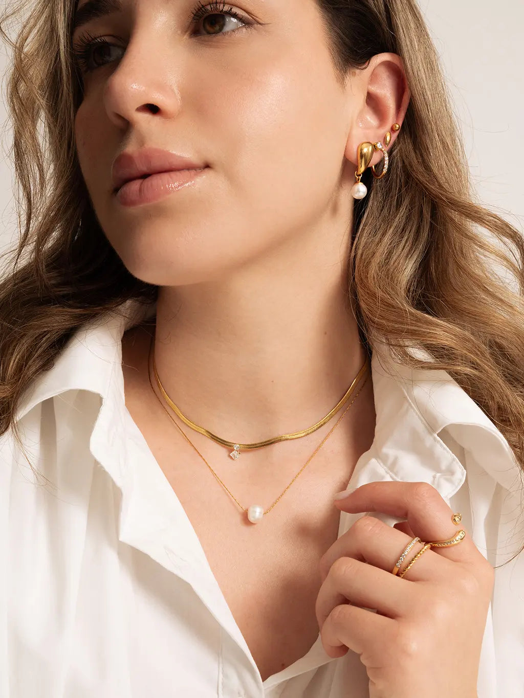One Pearl Kette Gold