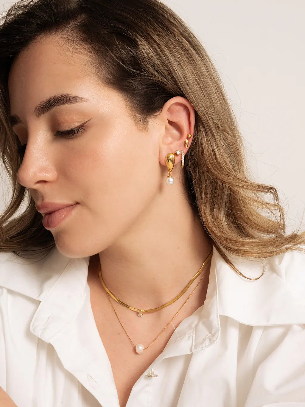 One Pearl Kette Gold