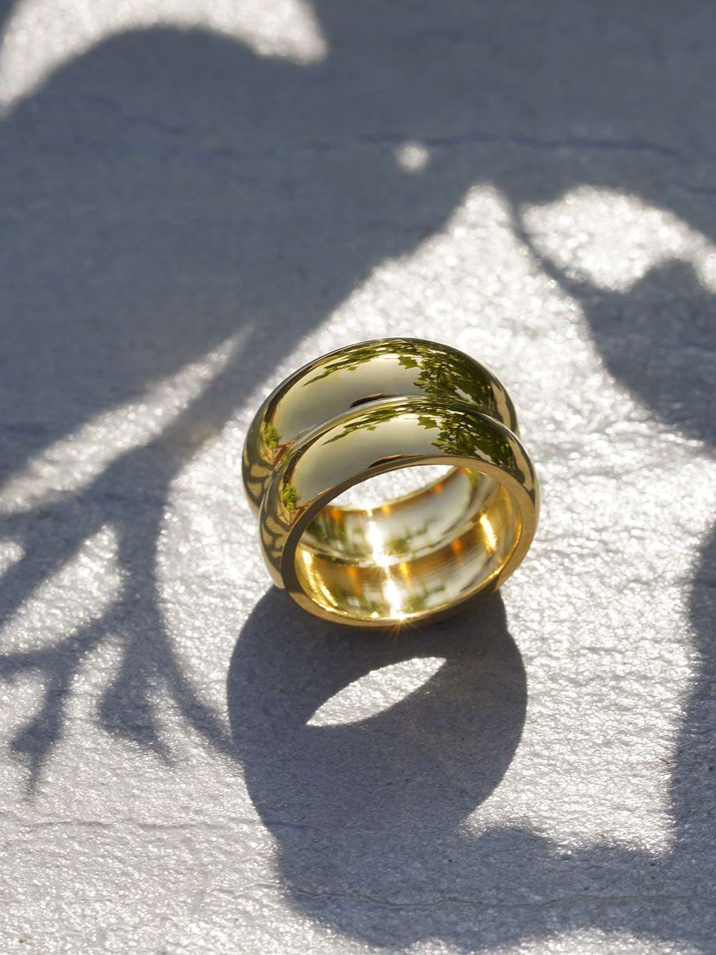 Double Chunky Ring Gold - Dorose | Wasserfester Schmuck, 18K vergoldet