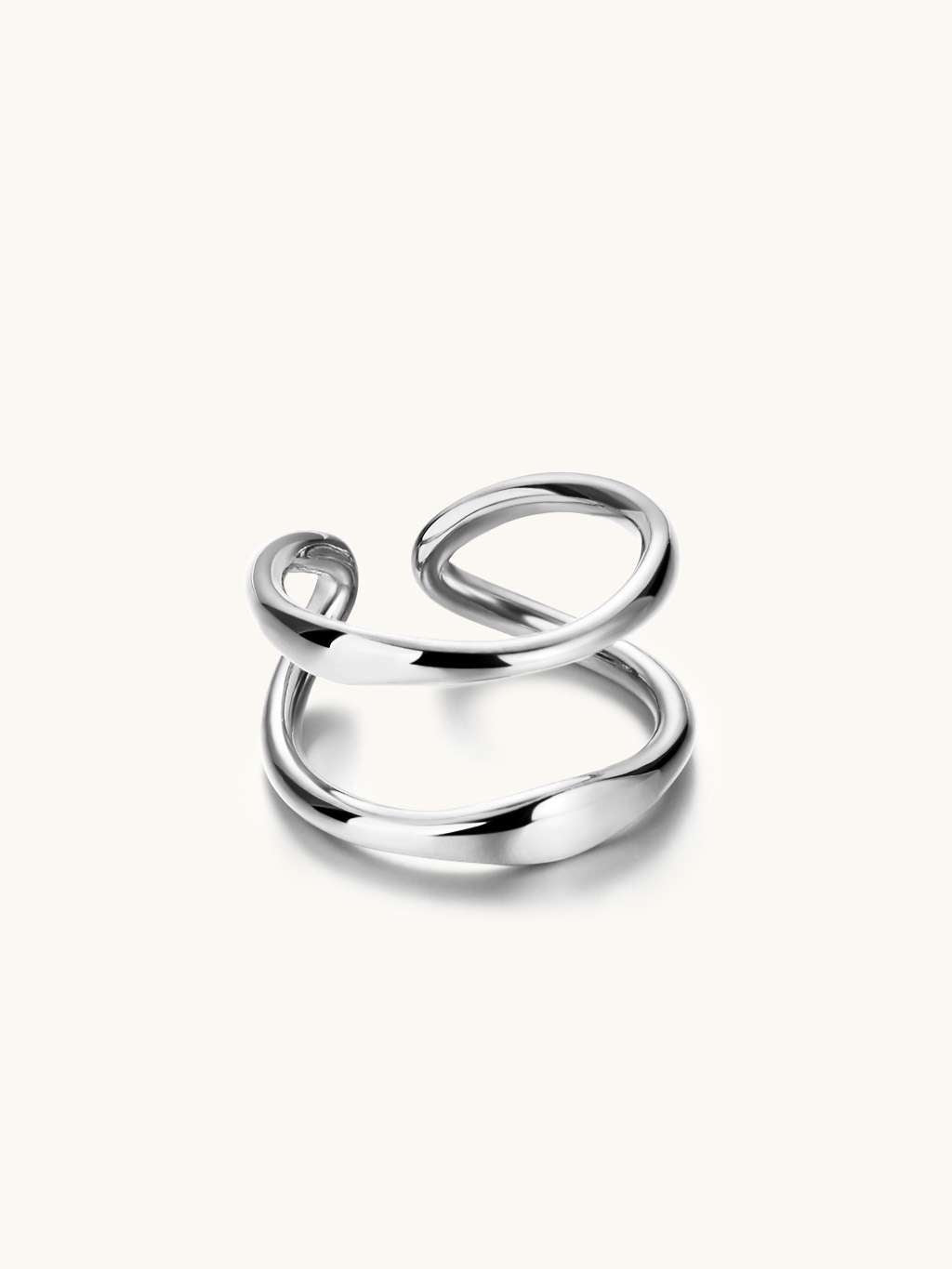 Double Plat Ring Gold & Silber - Dorose | Wasserfester Schmuck, 18K vergoldet