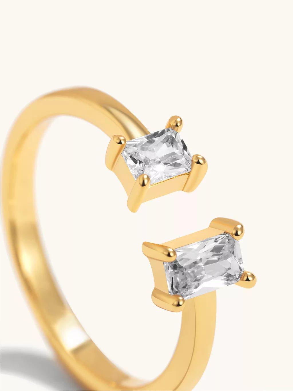 Double Pure Power Ring Gold - Dorose | Wasserfester Schmuck, 18K vergoldet