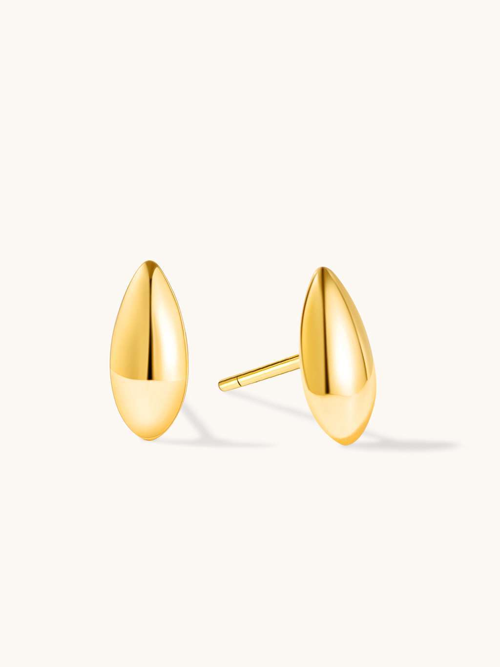 Drop Ohrstecker Gold - Dorose | Wasserfester Schmuck, 18K vergoldet