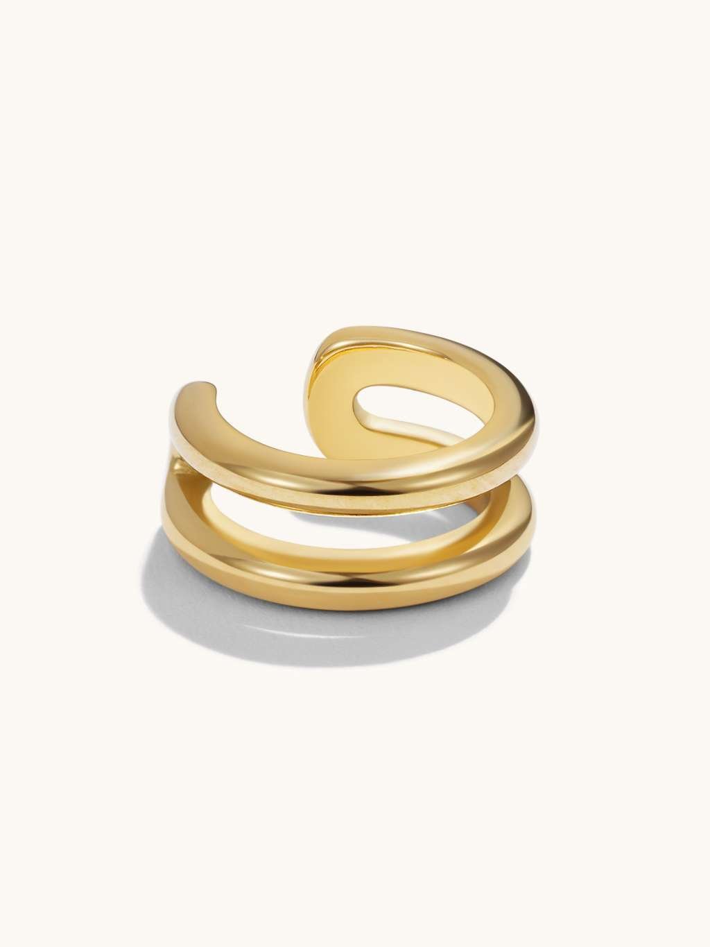 Duet Earcuff Gold - Dorose | Wasserfester Schmuck, 18K vergoldet
