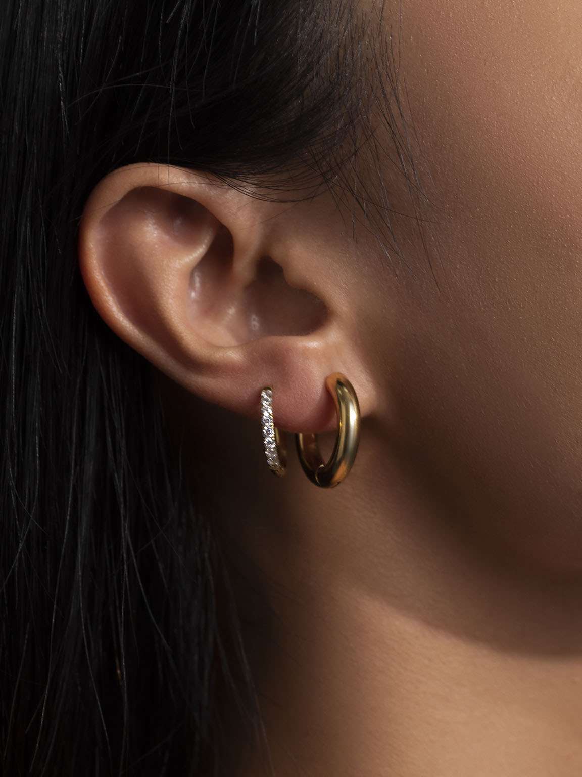 Endless Ohrringe Gold & Silber - Dorose | Wasserfester Schmuck, 18K vergoldet