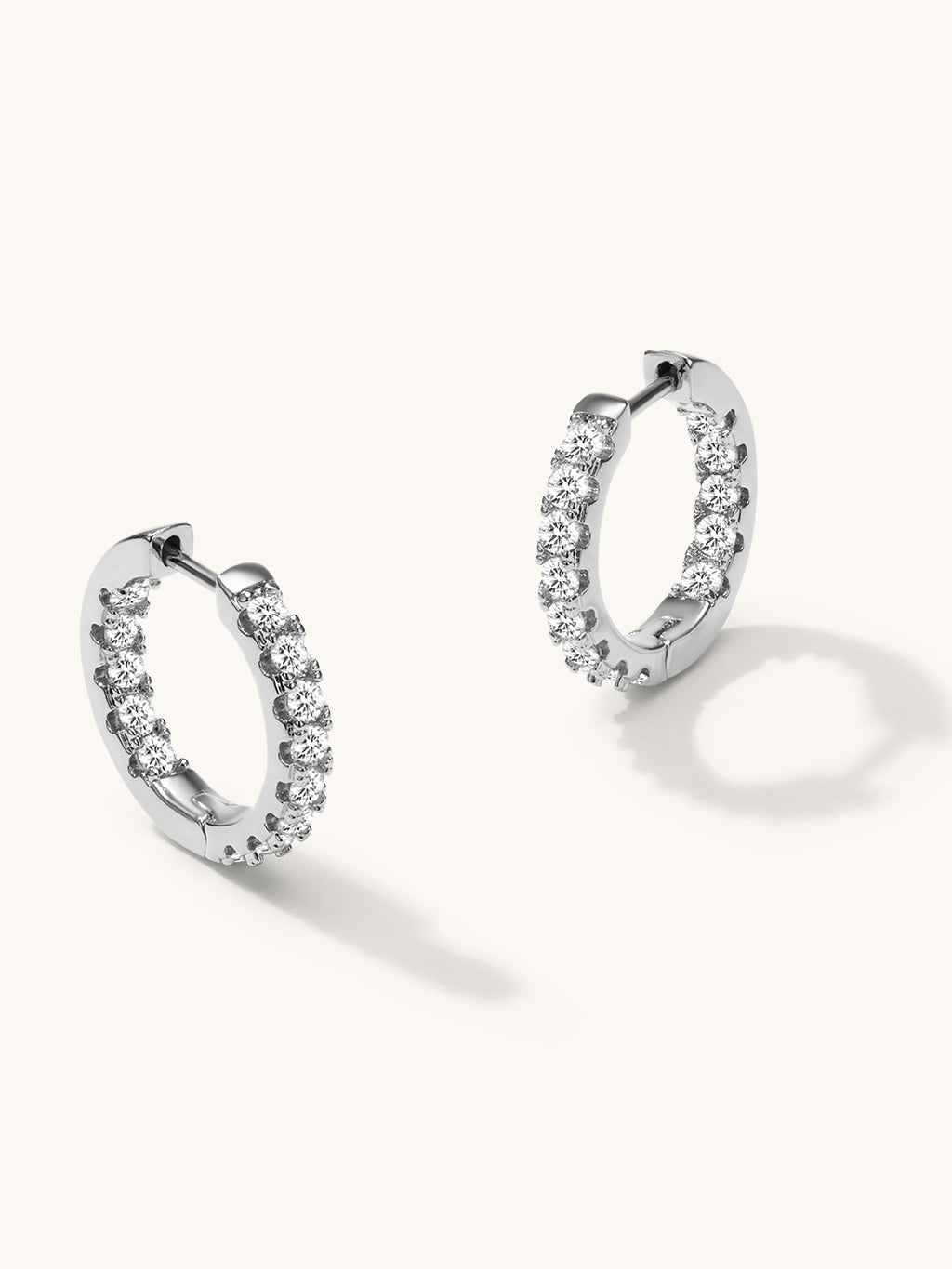 Eternity Hoop Creolen Ohrringe Gold Silber - Dorose | Wasserresistent, kein Verfärben