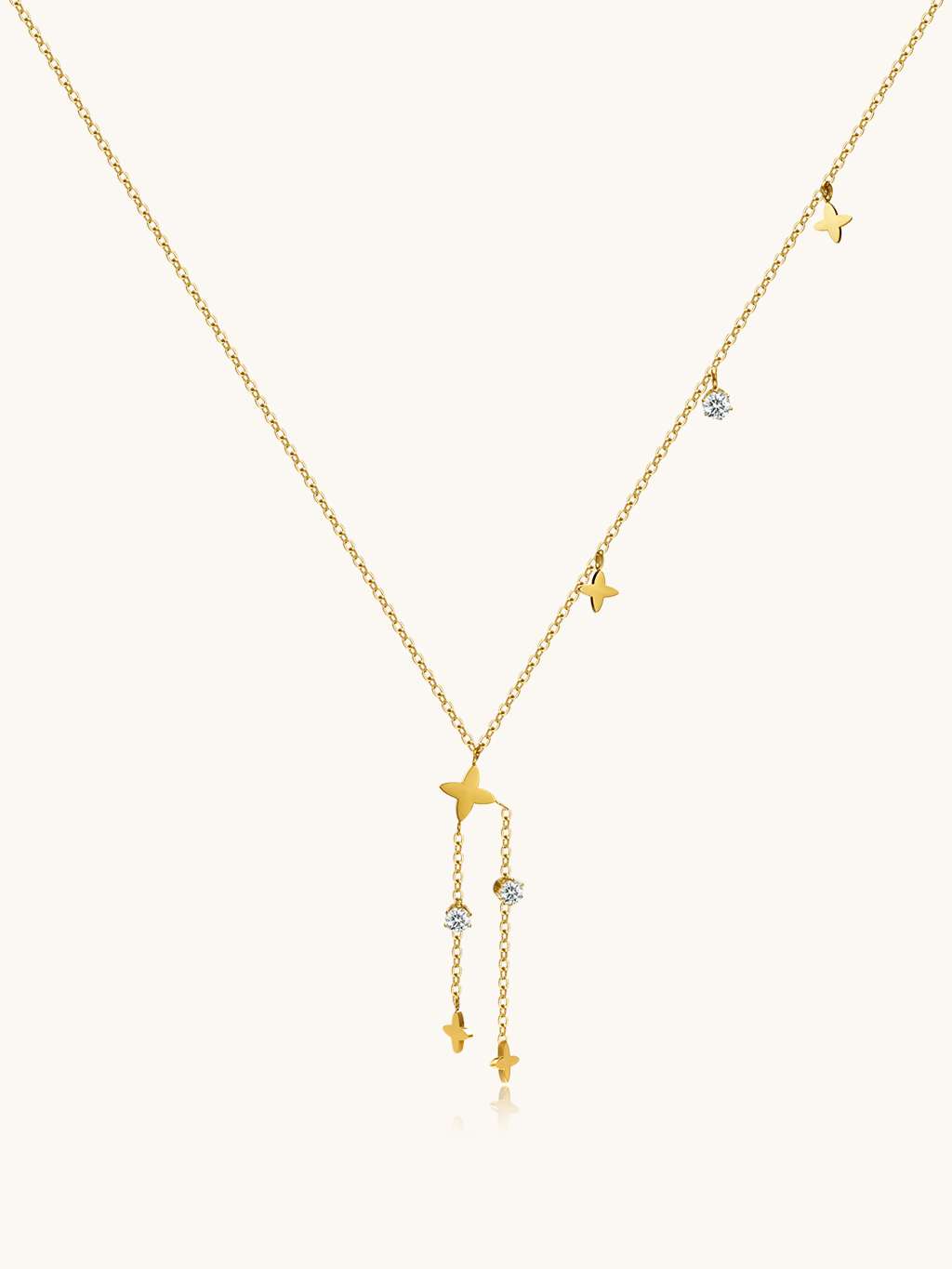 Falling Stars Kette Gold - Dorose | Wasserfester Schmuck, 18K vergoldet