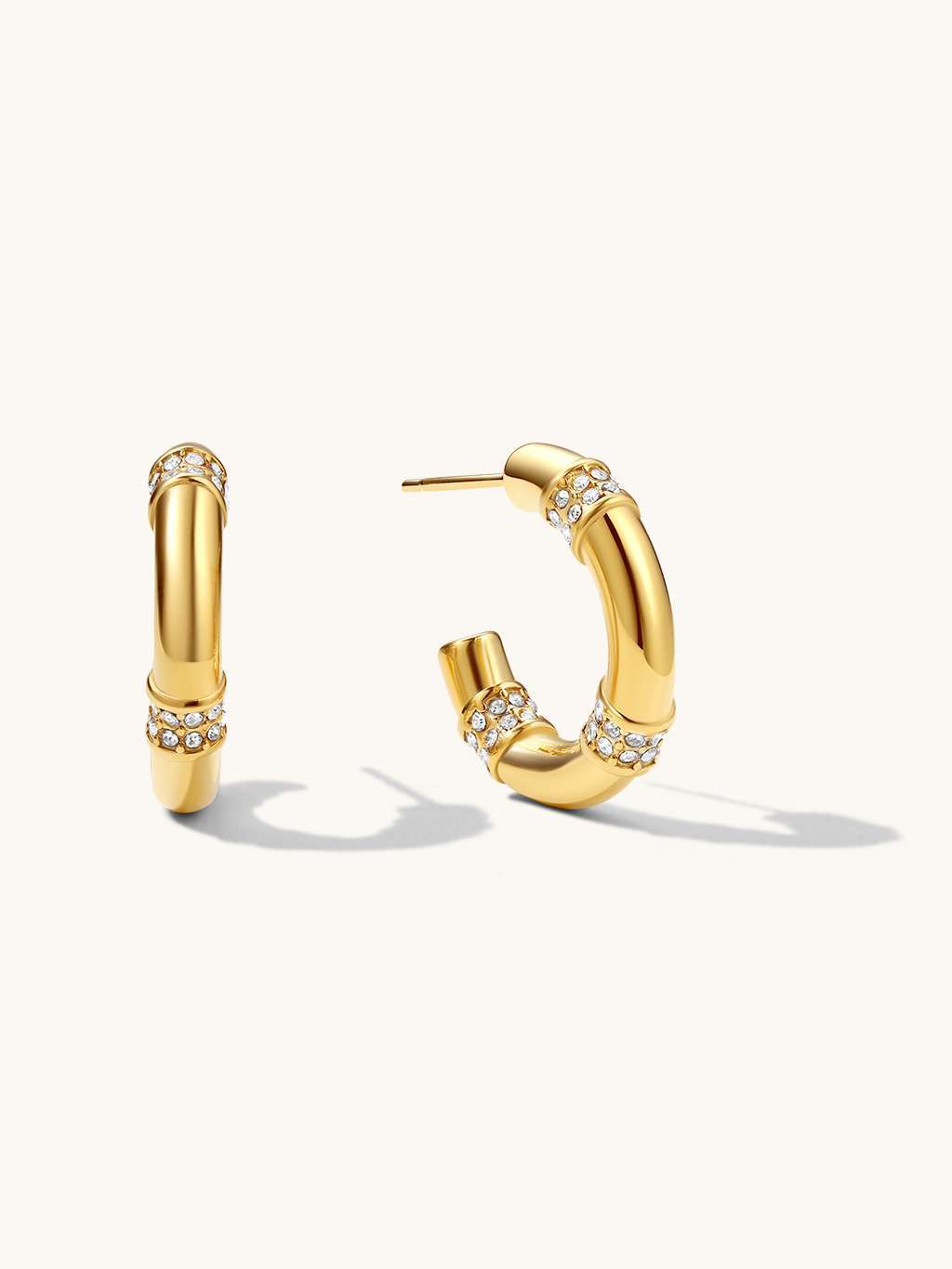 Fantasy Ohrringe Gold - Dorose | Wasserfester Schmuck, 18K vergoldet