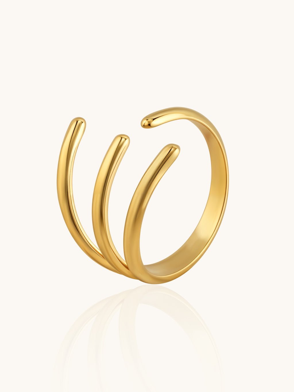 Feiner Linienring Gold - Dorose | Wasserresistent, kein Verfärben