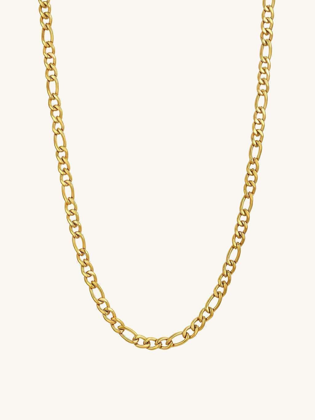 Figaro Halskette Gold - Dorose | Wasserfester Schmuck, 18K vergoldet