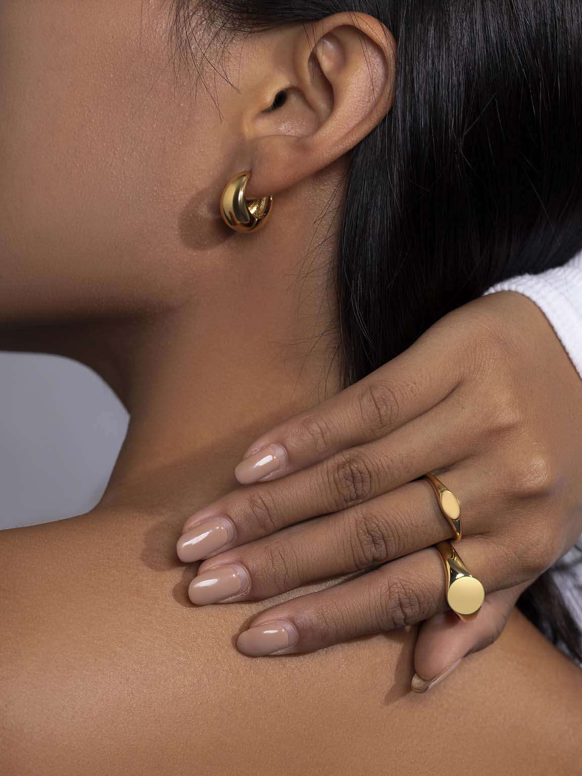Flat Ring Gold & Silber - Dorose | Wasserfester Schmuck, 18K vergoldet