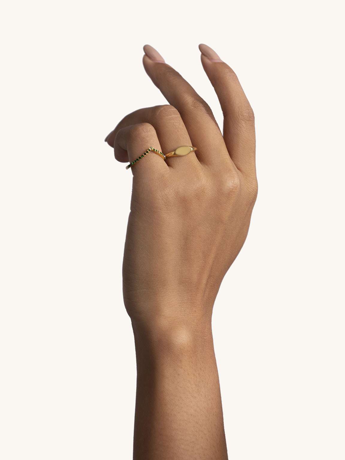 Flat Ring Gold & Silber - Dorose | Wasserfester Schmuck, 18K vergoldet