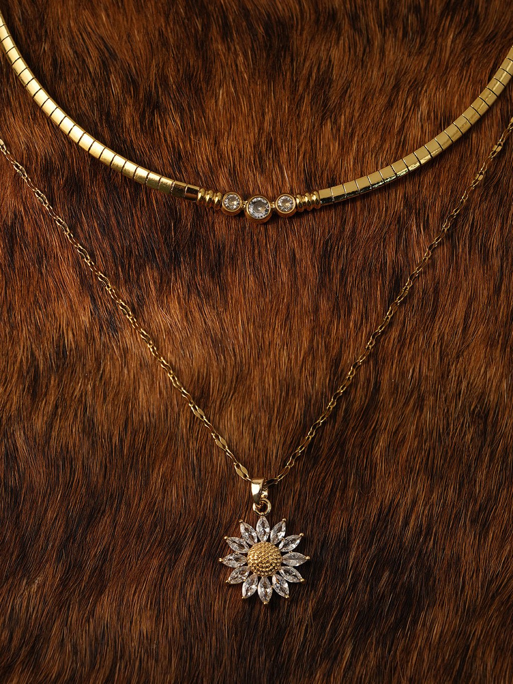 Flat Snake Choker Kette Gold - Dorose | Wasserresistent, kein Verfärben