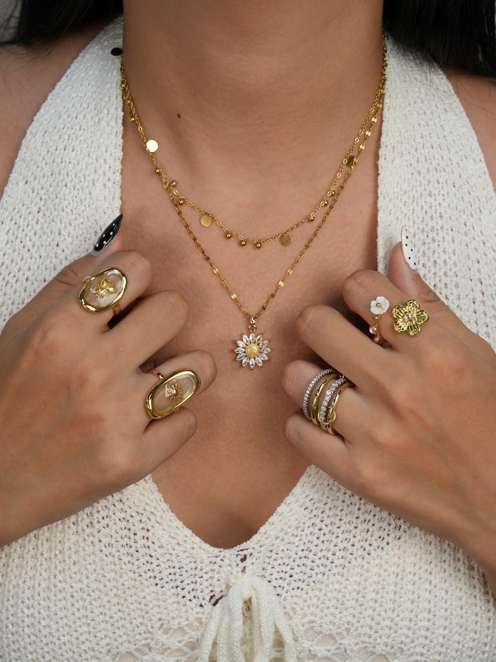 Floating Bee Ring Gold - Dorose | Wasserresistent, kein Verfärben