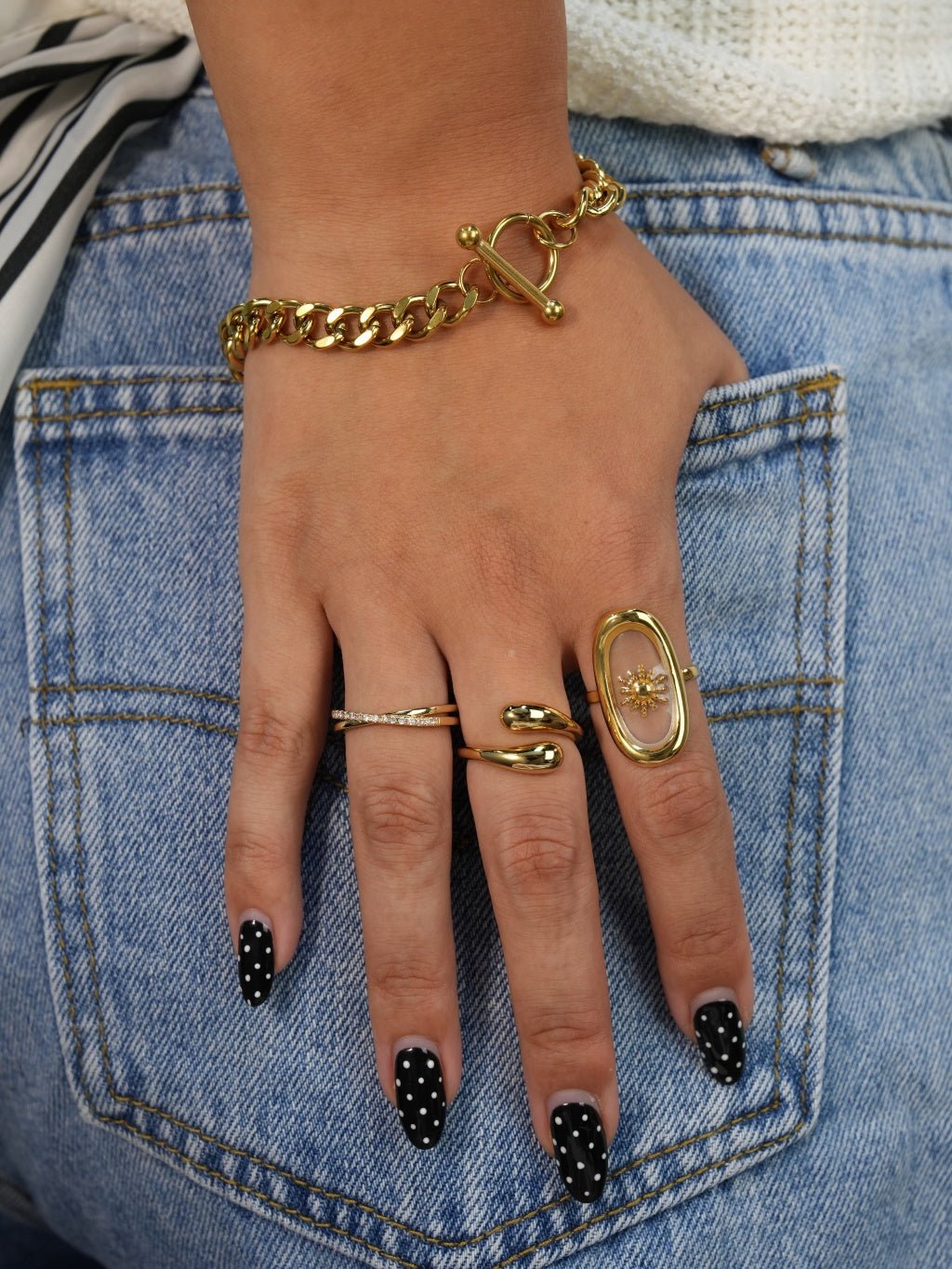 Floating Sun Ring Gold - Dorose | Wasserresistent, kein Verfärben