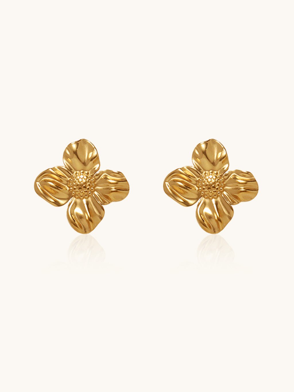 Flower Stud Gold - Dorose | Wasserresistent, kein Verfärben