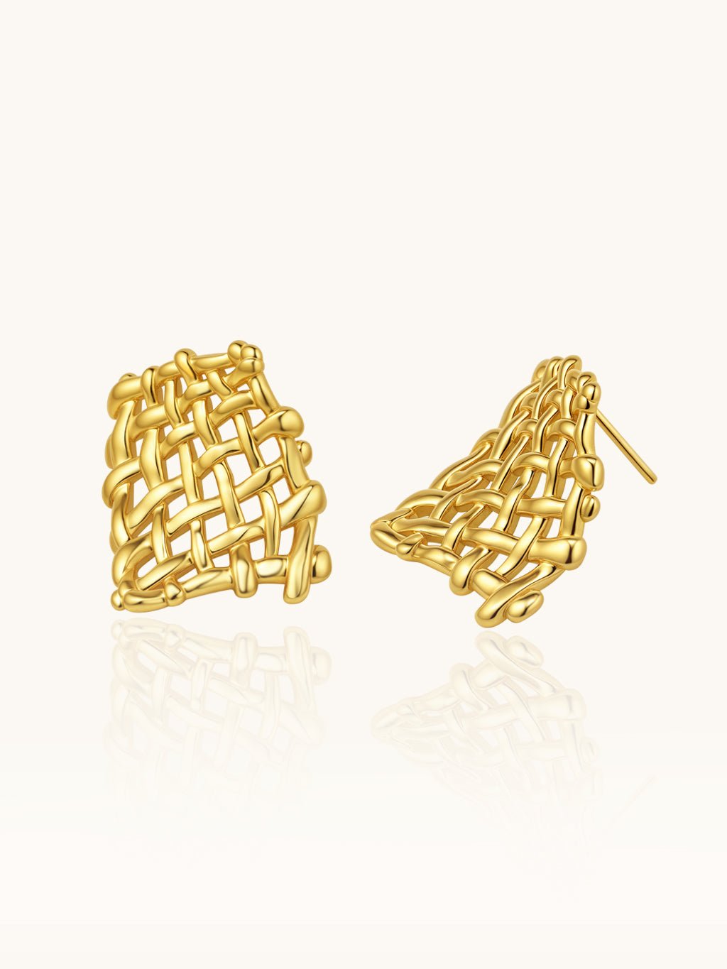 Flowing Mesh Glow Ohrringe Gold - Dorose | Wasserresistent, kein Verfärben