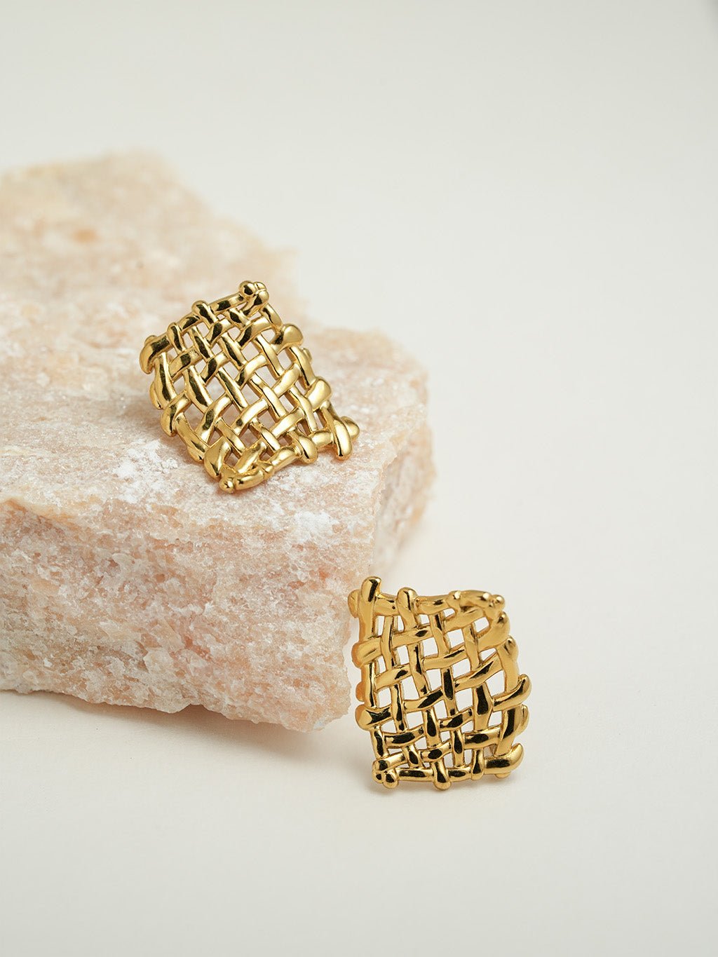 Flowing Mesh Glow Ohrringe Gold - Dorose | Wasserresistent, kein Verfärben