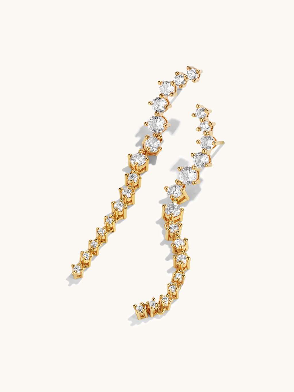 Full Shine Ohrringe Gold - Dorose | Wasserfester Schmuck, 18K vergoldet