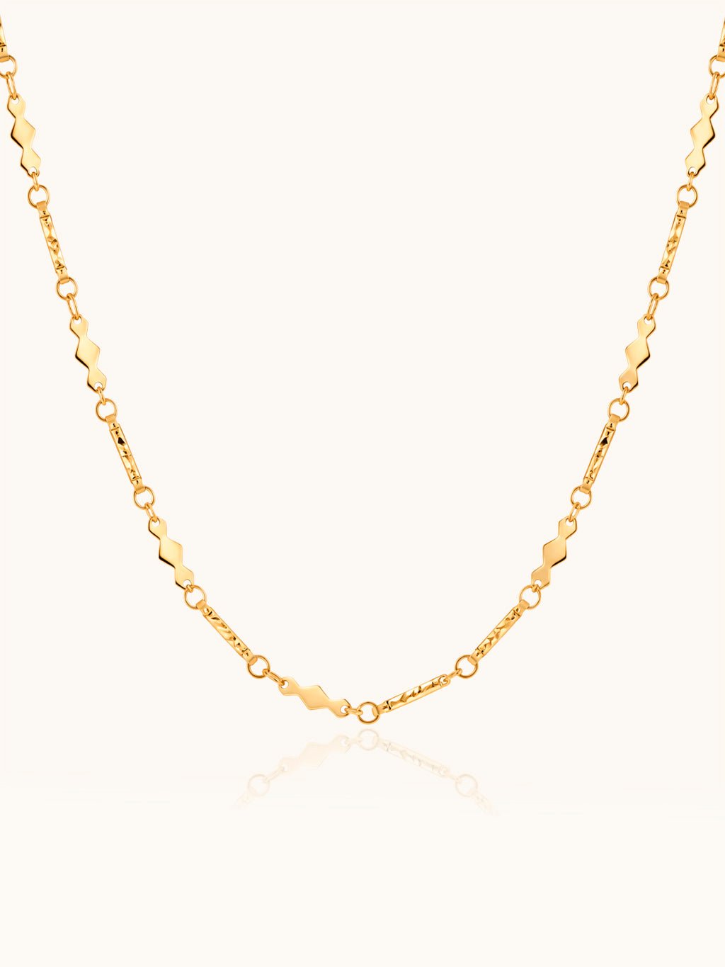 Geometrische Halskette mit Rauten Gold - Dorose | Wasserresistent, kein Verfärben