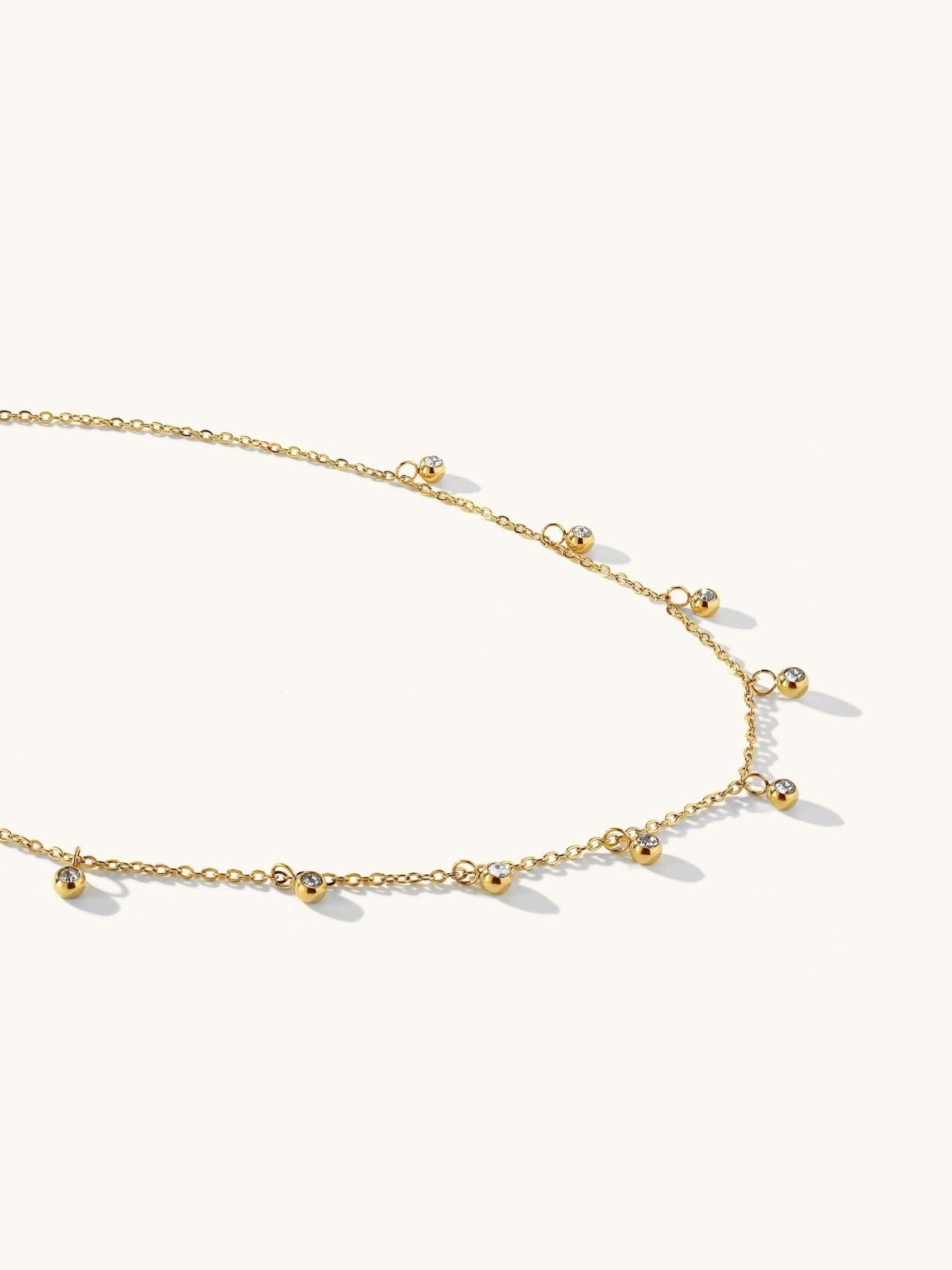 Halskette Little Drops Gold - Dorose | Wasserfester Schmuck, 18K vergoldet