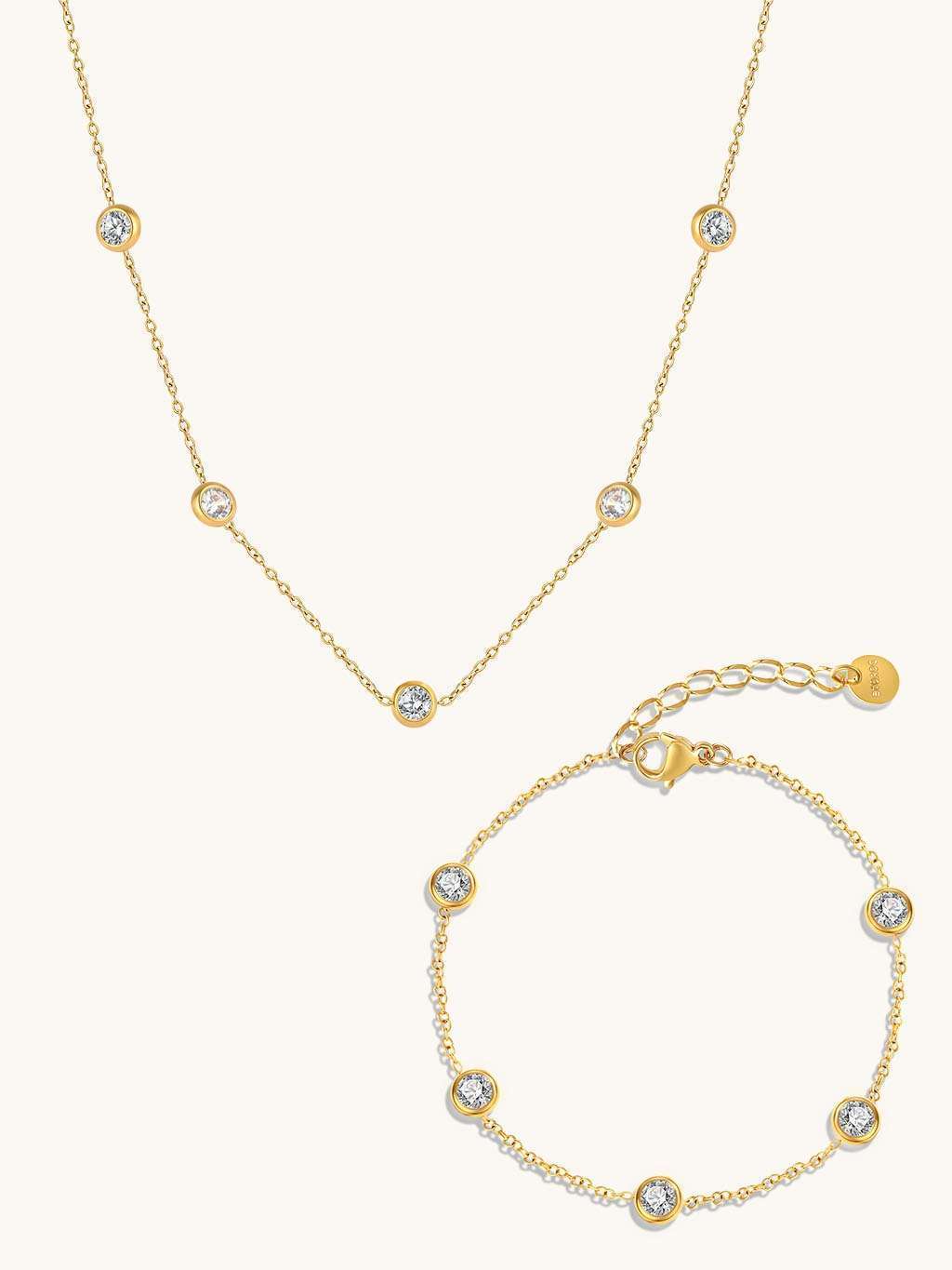 Halskette Orient & Armband Orient Schmuck Set - Dorose | Wasserfester Schmuck, 18K vergoldet