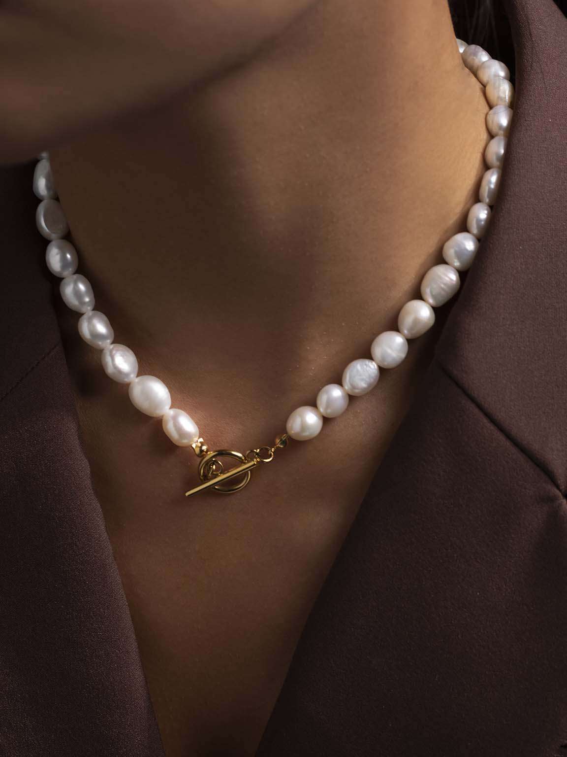 Halskette Ot Pearls Gold - Dorose | Wasserfester Schmuck, 18K vergoldet