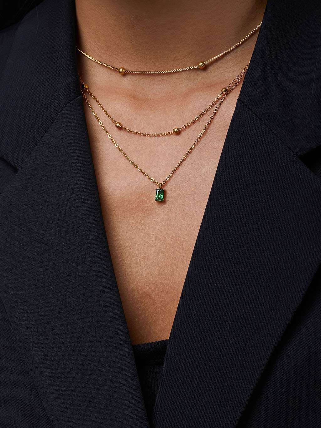 Harmony Double Halskette & Armband Schmuck Set - Dorose | Wasserfester Schmuck