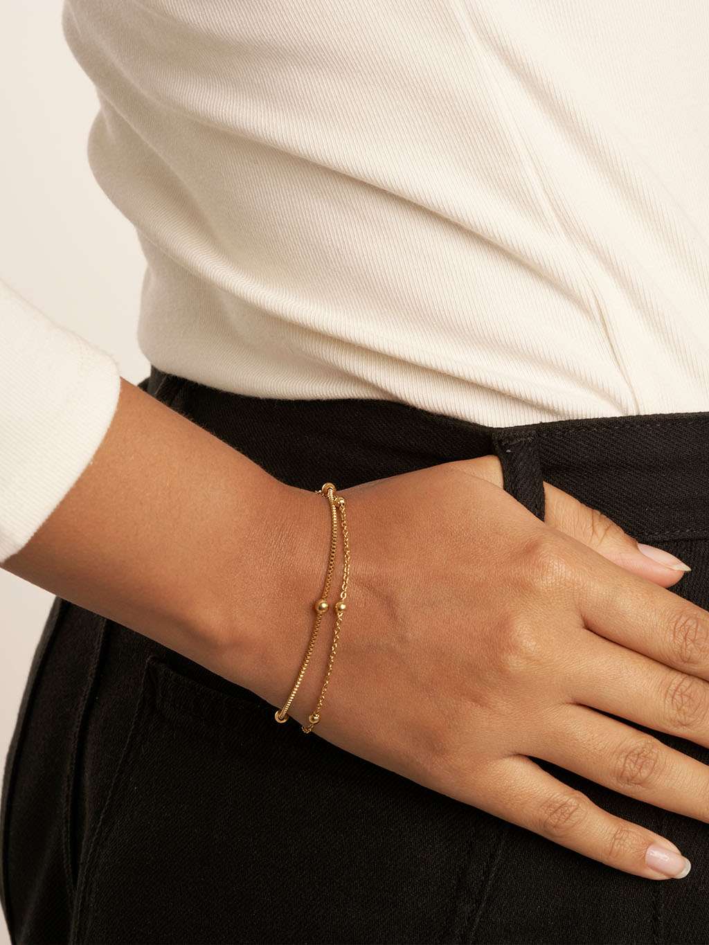 Harmony Double Halskette & Armband Schmuck Set - Dorose | Wasserfester Schmuck