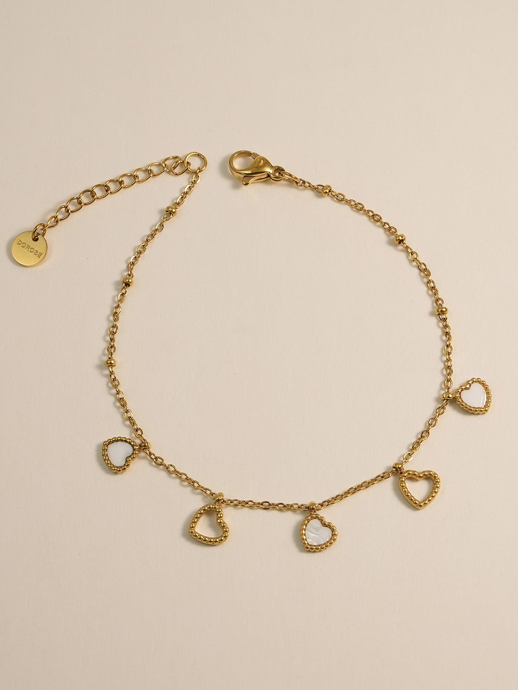 Heart Drop Armband Gold - Dorose | Wasserresistent, kein Verfärben