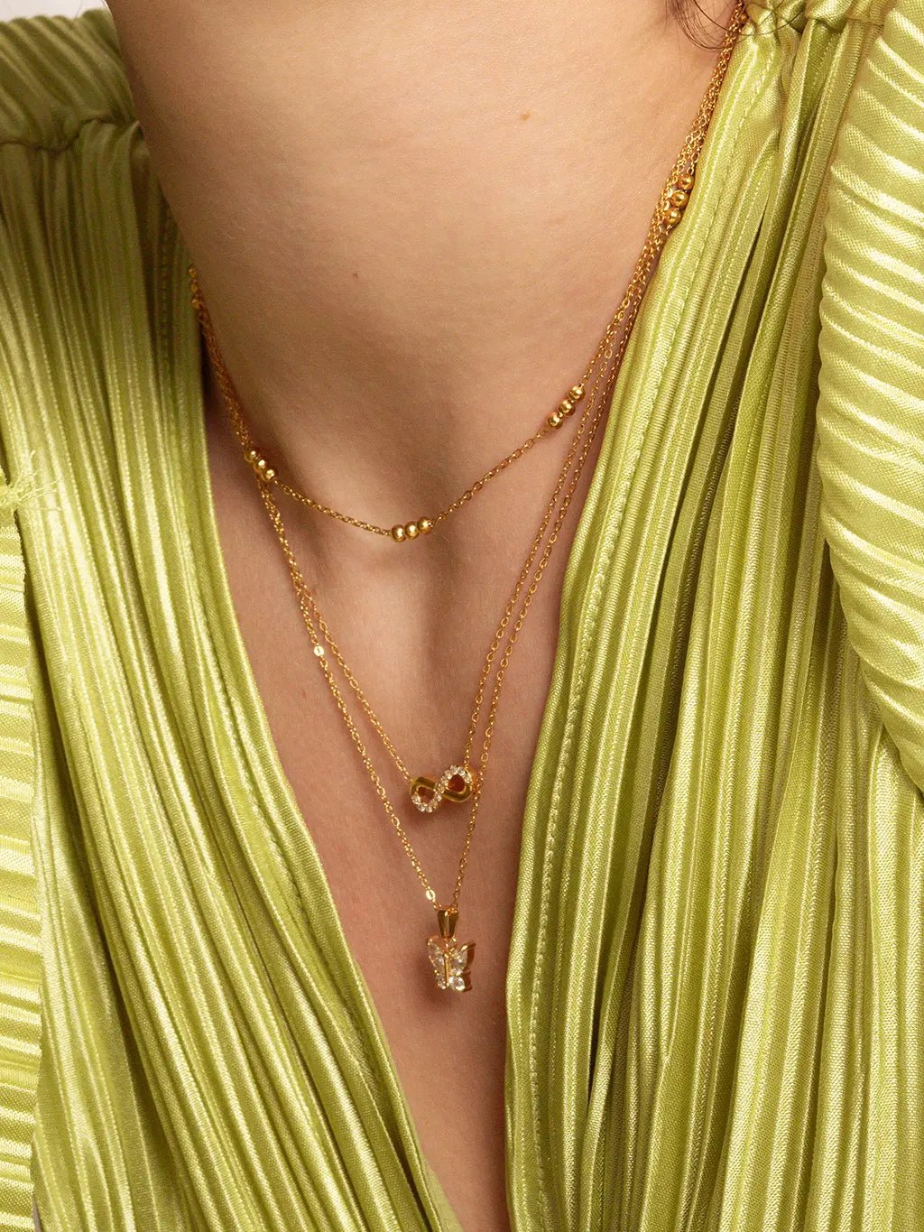 Hey Happiness Kette Gold - Dorose | Wasserfester Schmuck, 18K vergoldet