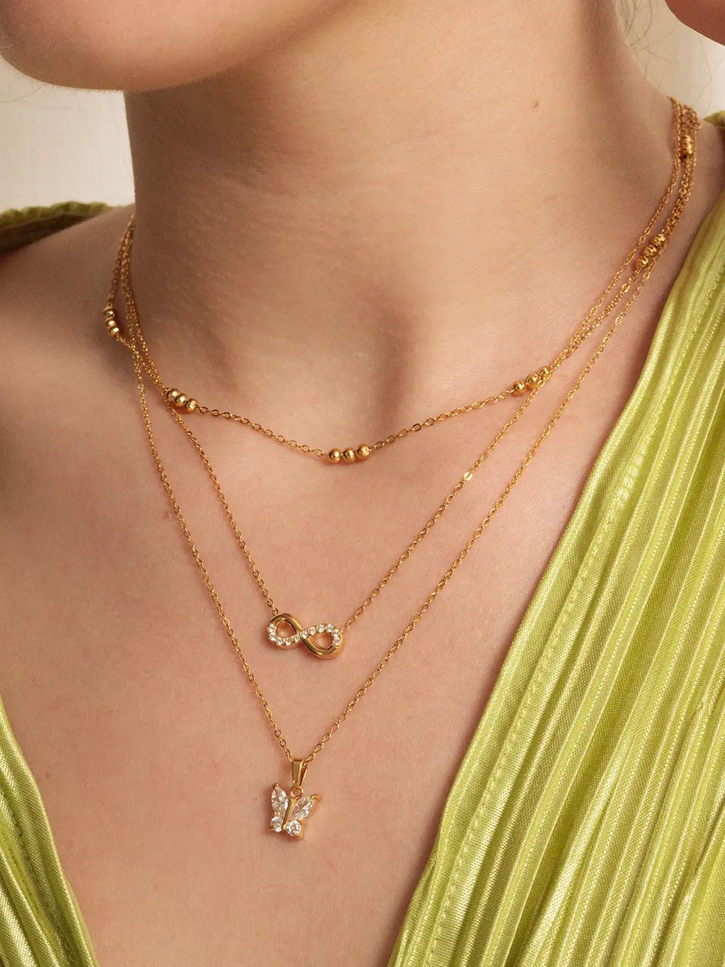 Hey Happiness Kette Gold - Dorose | Wasserfester Schmuck, 18K vergoldet