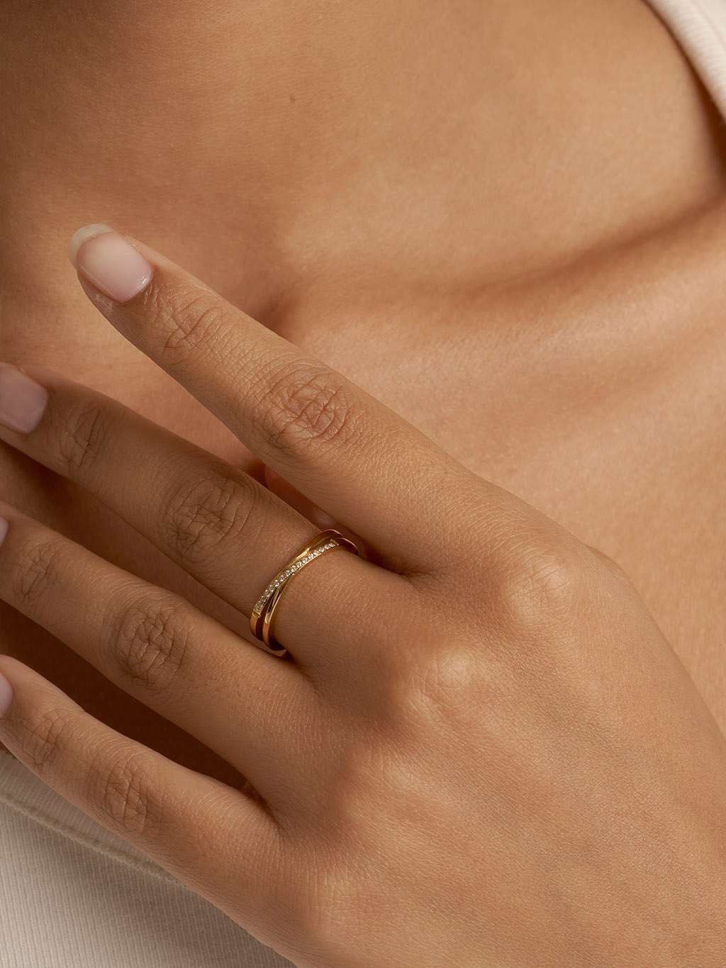 Infinity Ring Gold - Dorose | Wasserfester Schmuck, 18K vergoldet