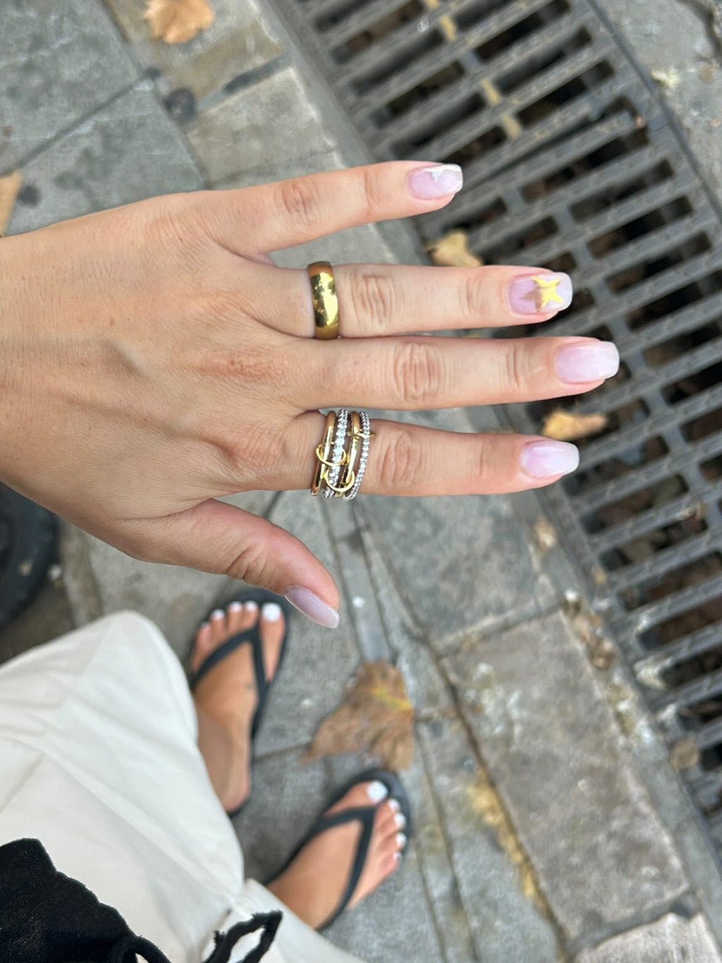 Interlocked Mixed - Metal Shine Ring Gold - Dorose | Wasserresistent, kein Verfärben