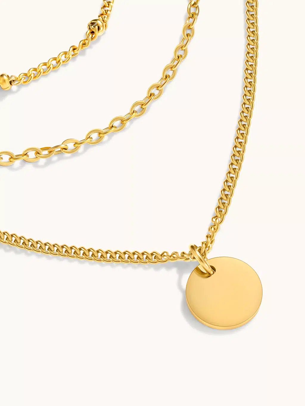 Keep It Classy Layering Halskette Gold - Dorose | Wasserfester Schmuck, 18K vergoldet