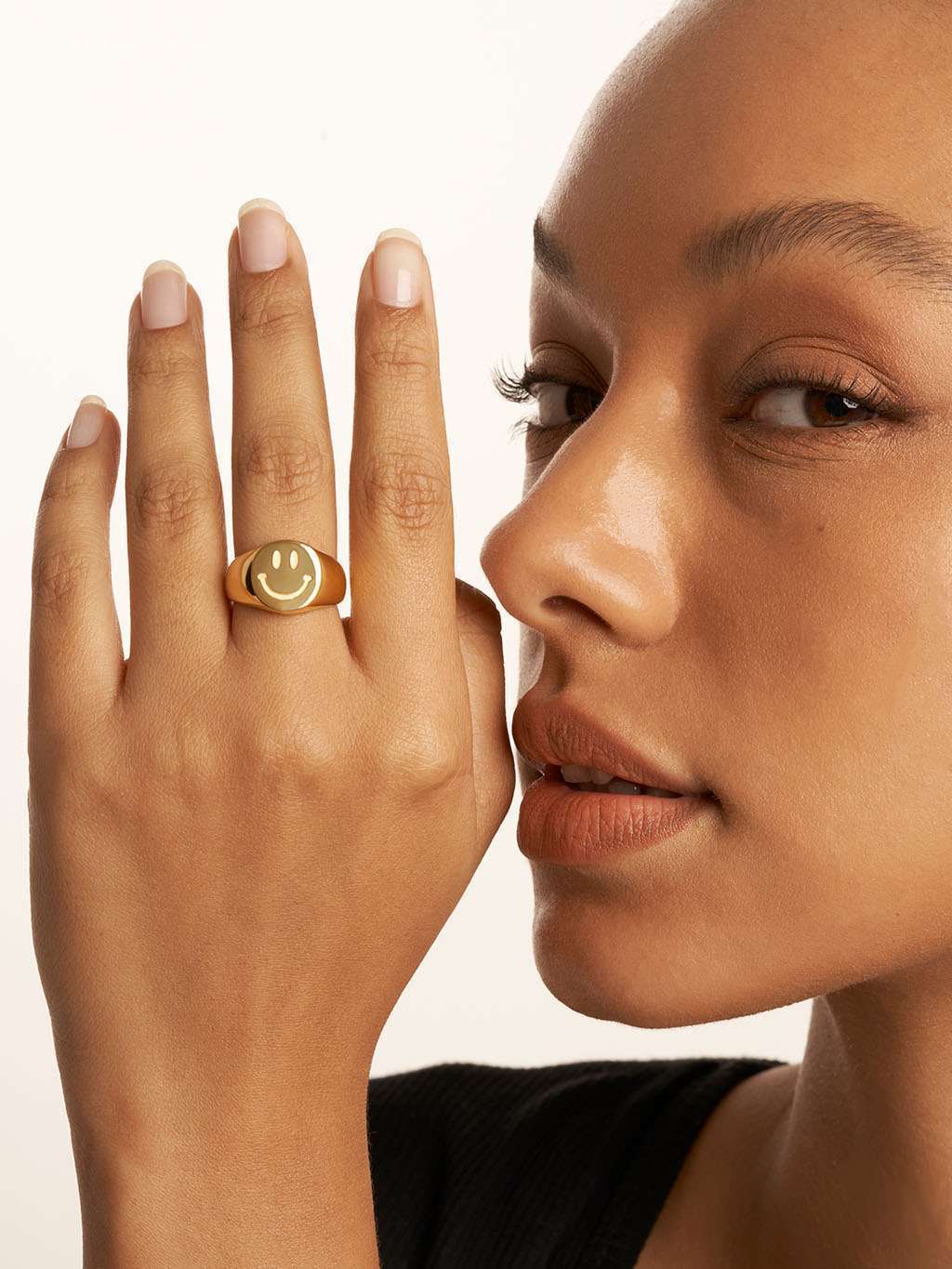 Lächeln Happy Ring Gold & Silber - Dorose | Wasserfester Schmuck, 18K vergoldet