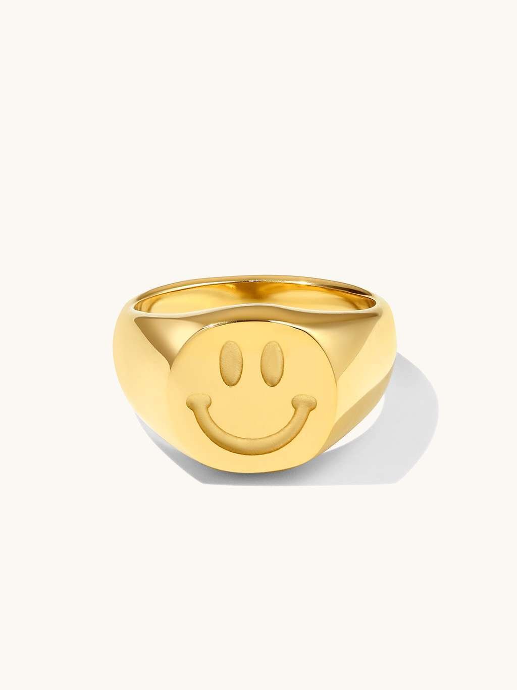 Lächeln Happy Ring Gold & Silber - Dorose | Wasserfester Schmuck, 18K vergoldet