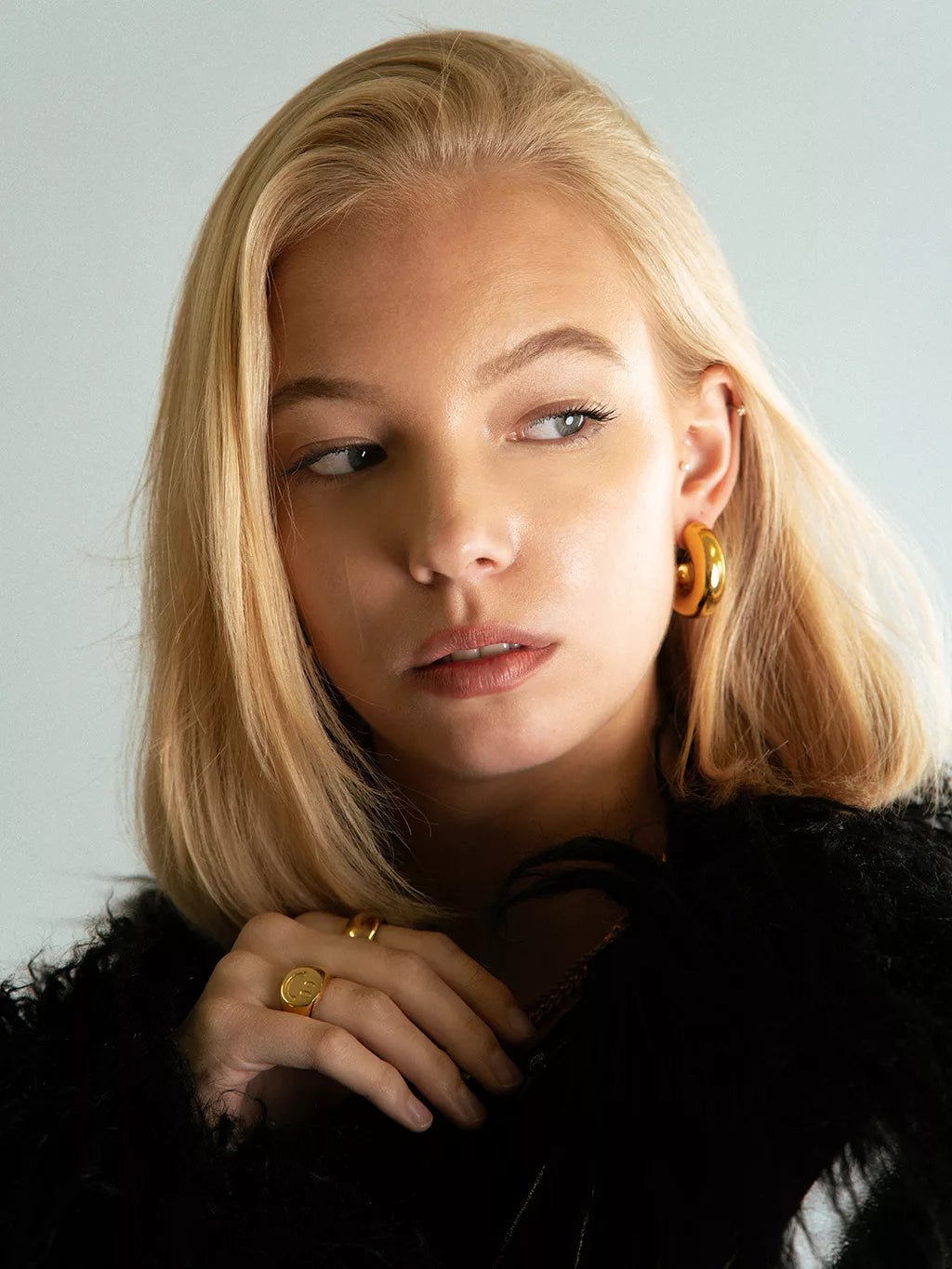 Lächeln Happy Ring Gold & Silber - Dorose | Wasserfester Schmuck, 18K vergoldet