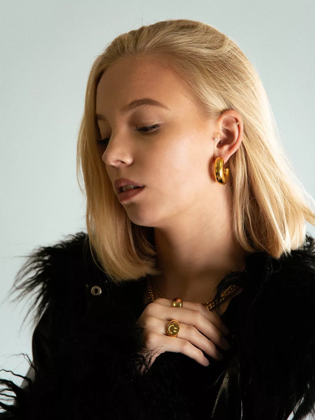 Lächeln Happy Ring Gold & Silber - Dorose | Wasserfester Schmuck, 18K vergoldet