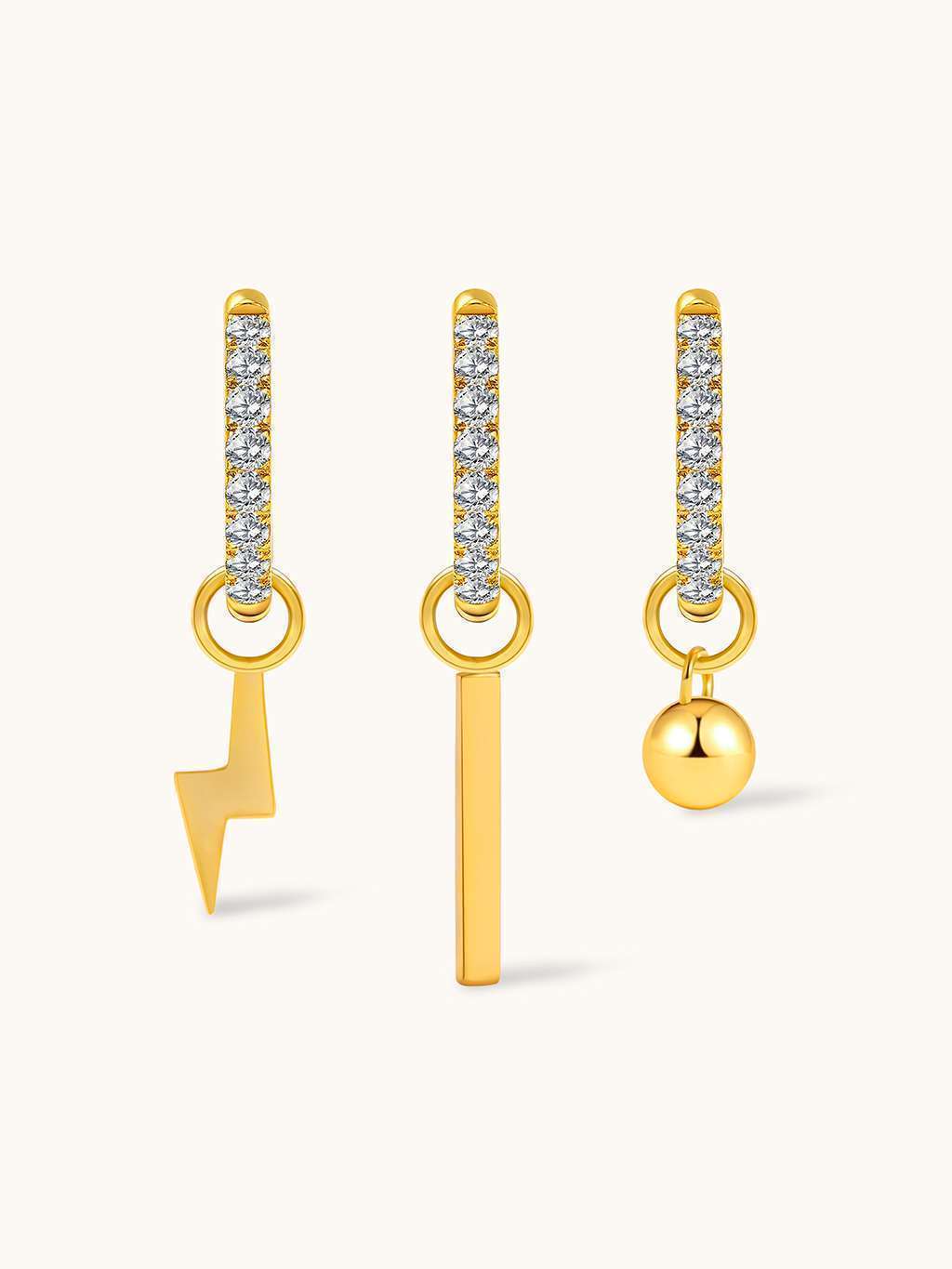 Lightning Charms Gold - Dorose | Wasserfester Schmuck, 18K vergoldet