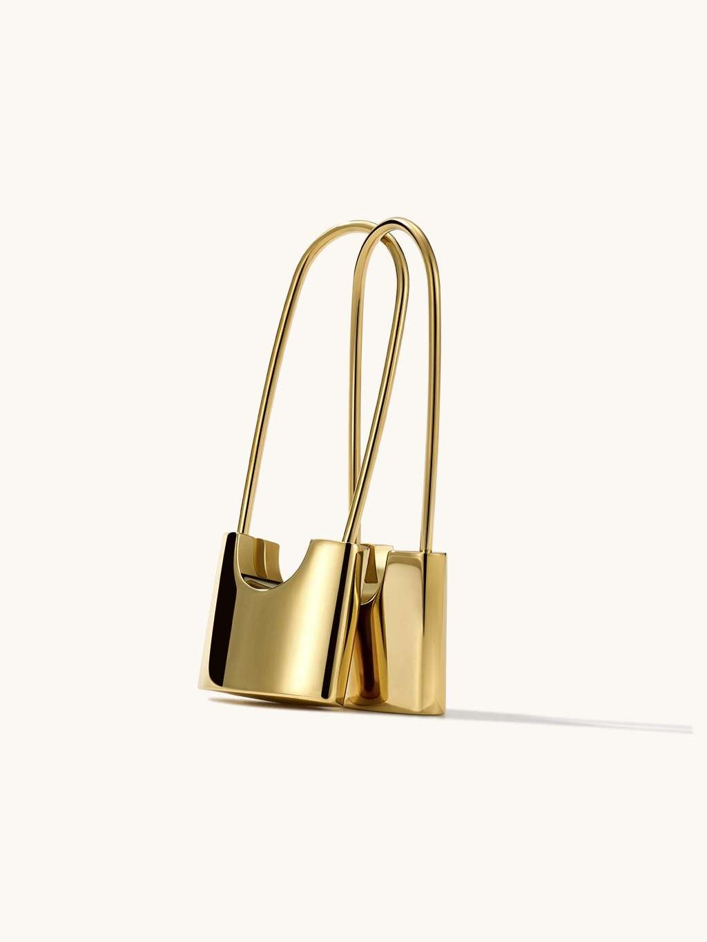 Lock Ohrringe Gold - Dorose | Wasserfester Schmuck, 18K vergoldet