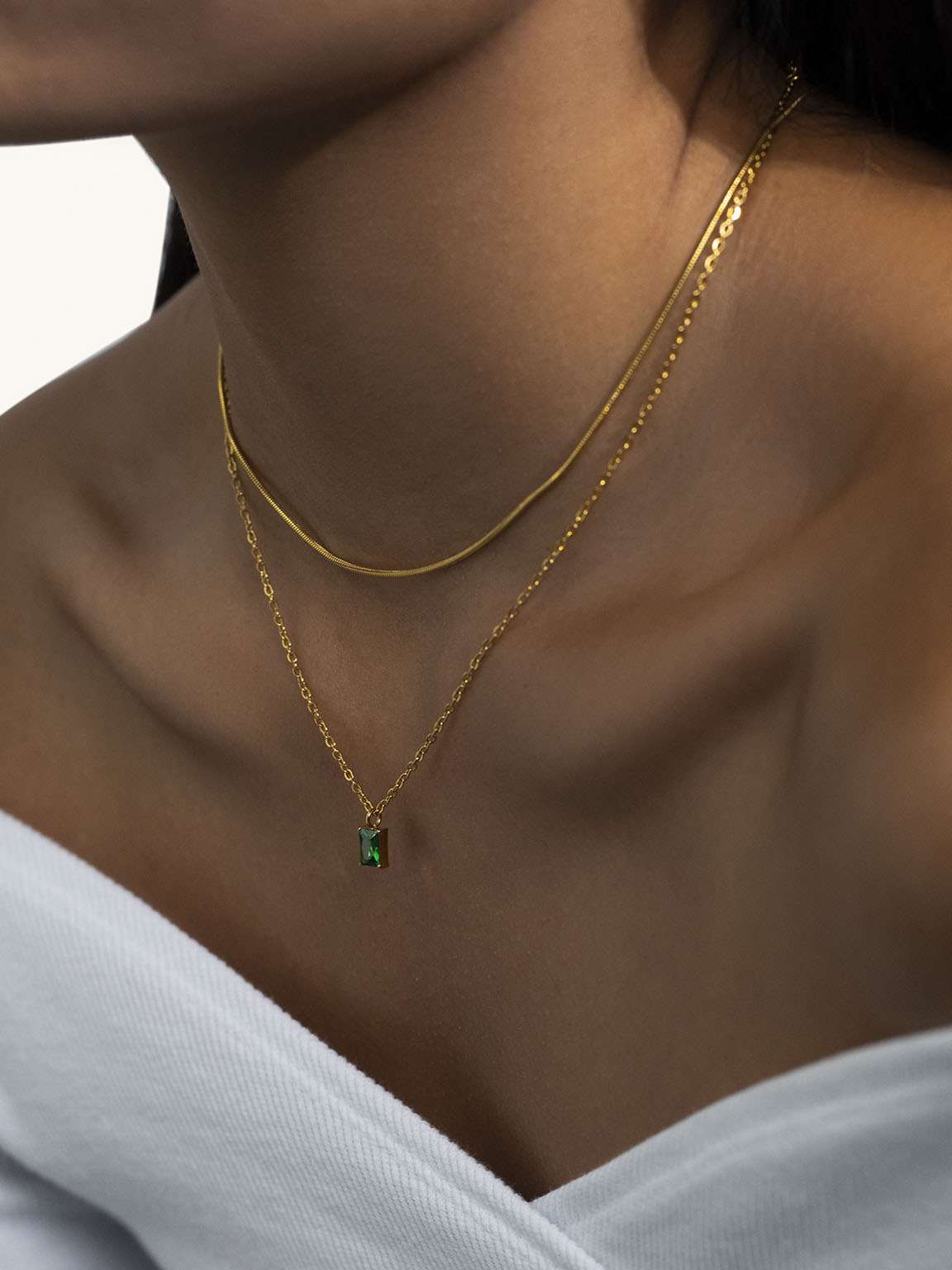 Loop Sleek Kette Gold & Silber - Dorose | Wasserfester Schmuck, 18K vergoldet
