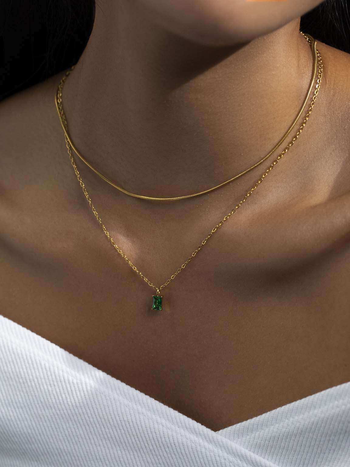 Loop Sleek Kette Gold & Silber - Dorose | Wasserfester Schmuck, 18K vergoldet