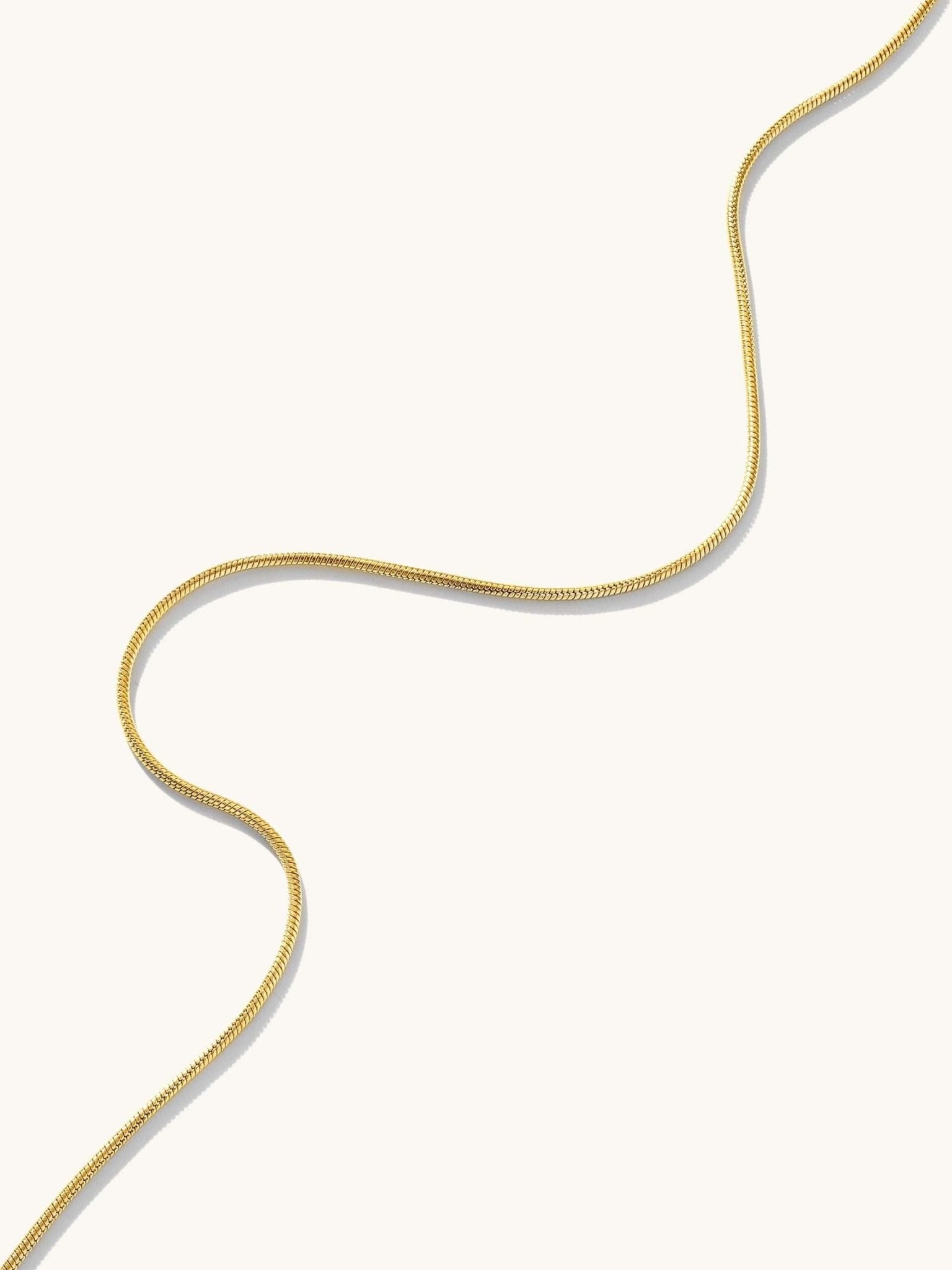 Loop Sleek Kette Gold & Silber - Dorose | Wasserfester Schmuck, 18K vergoldet