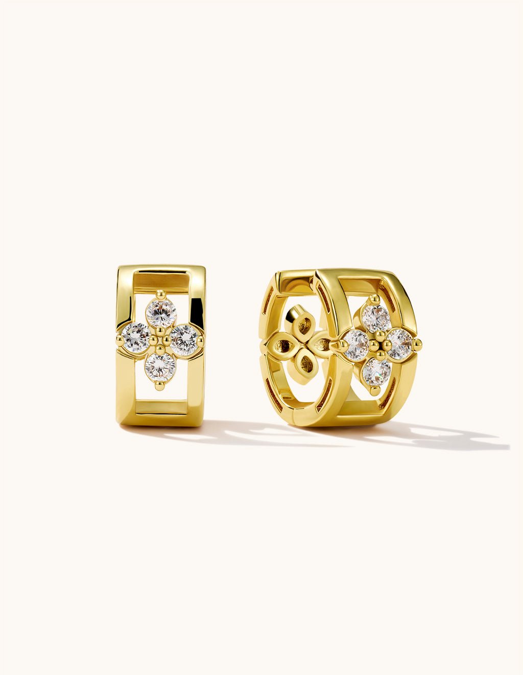 Lucky Hoop Ohrringe Gold - Dorose | Wasserfester Schmuck